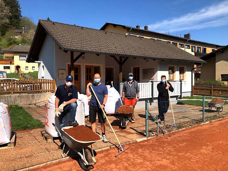 TENNISPLATZSANIERUNG in Zeiten des Coronavirus 2020