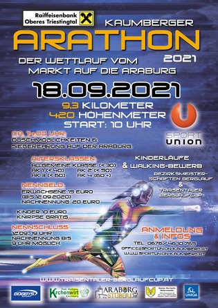 Anmeldung zum Arathon 2021